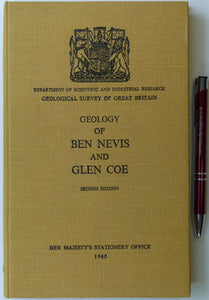 Memoir sheet  53. Bailey, E.B., Maufe, M.A. et al. (1960). The Geology of Ben Nevis and Glen Coe and Surrounding Country. second…