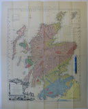 Neckar LA. (1808).  Scotland coloured according to the Rock formations.  Facsimile 1939. Edinburgh: Edinburgh Geological Society.
