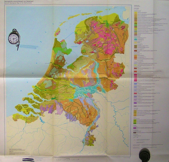 General Geological Map of the Netherlands, 1975