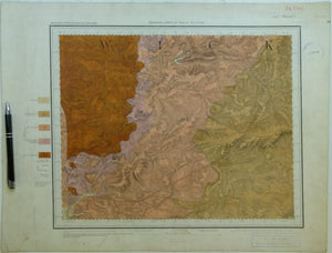 Sheet  53nw, Old Series 1".1867.Warwickshire: Warwick, Coventry. Hand coloured engraving