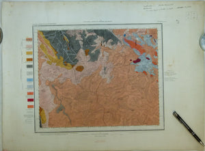 Sheet  63nw, Old Series 1". 1855. First edition, late issue. Leicestershire; Ashby de la Zouche, Norton. Hand-coloured engraving