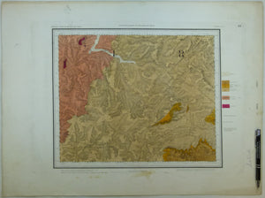 Sheet  63se, Old Series 1". 1870*. Leicestershire and Northamptonshire; Enderby, Market Harborough. Hand-coloured engraving