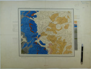 Sheet  87ne, Old Series 1". 1876. Yorkshire: Doncaster. Hand-coloured engraving, 45.5 x 61cm.