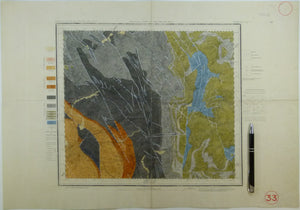 Sheet  88sw, Old Series 1". 1874. First edition. Lancashire: Manchester, Stalybridge, Rochdale. Hand-coloured