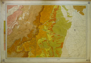 Sheet  70 Drift, Old Series 1". 1886. First edition. Lincolnshire: Newark upon Trent, Grantham. Topography 1824,
