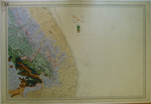 Sheet  84 Drift, Old Series 1". 1893. Lincolnshire: Louth. Topography 1824, geology 1884,