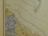 Sheet  85 Drift, Old Series 1". 1893. Lincolnshire, Yorkshire: Great Grimsby, Mouth of the Humber, Spurn Head. Topography 1824