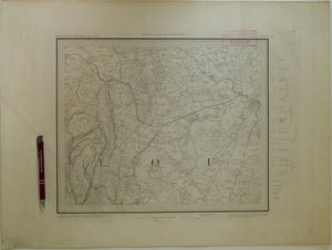 Sheet  43se, Old Series 1". 1884. Gloucestershire: Gloucester, Forest of Dean, River Severn. Base map 1831, railways inserted 187