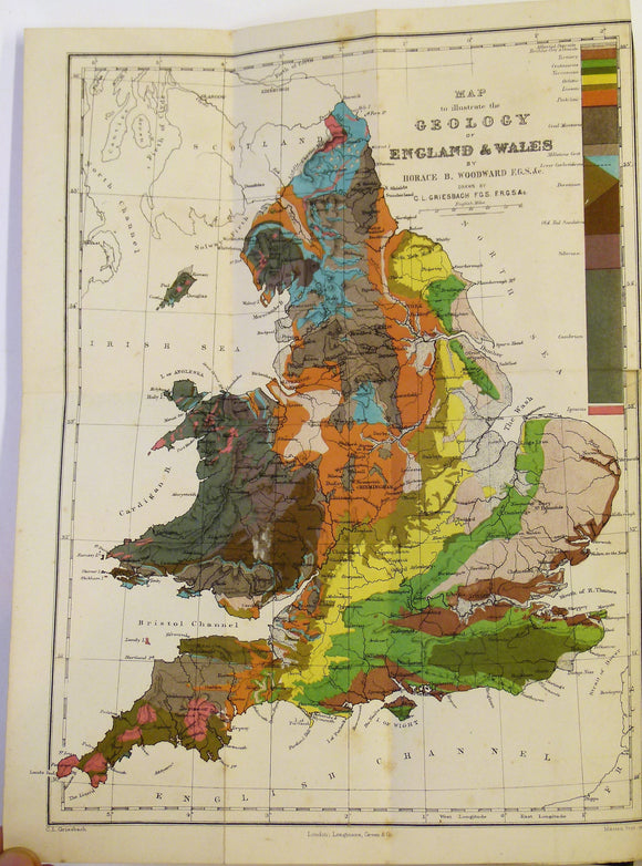 Woodward, Horace B. 1876. The Geology of England and Wales; a Concise Account of the Lithological Characters