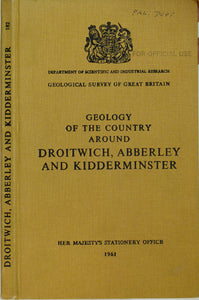 Sheet Memoir 182. Droitwich, Abberley and Kidderminster, by Mitchell, GH et al.