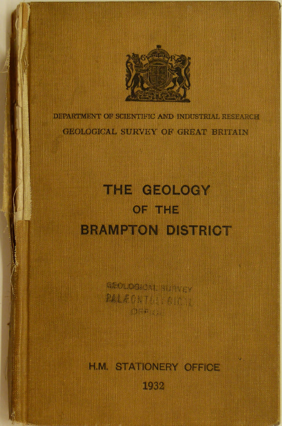 Sheet Memoir  18. Brampton District, by Trotter, FM and Hollingworth, SE. 1932, 1st edition.