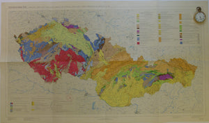 Czechoslovakia. 1968. Tectonic Map of Czechoslovakia. Beily, A. Folded colour printed map at 1:1,000,000