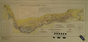 Gee, E,R. 1987. Geological Map of the Salt Range, Pakistan. 1:250,000 scale,