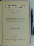 Geikie, James, (1908). Structural and Field Geology for Students of Pure and Applied Science. Edinburgh: Oliver and Boyd.  443pp.