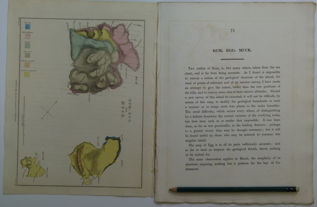 Macculloch, John (1819). ‘Geological Map] Rum, Egg, Muck’, extract fro ...