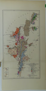 Peach, BN and Horne, J, (1884), ‘A Map of the Geology of the Shetlands’, fold-out colour printed map