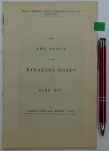 Nicol, James. (1869). ‘On the Origin of the Parallel Roads of Glen Roy,  extract