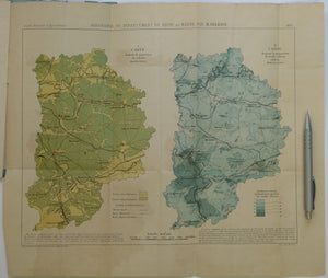 Delisse, M. 1880. ‘[Carte] Agronomie du Département de Seine-et-Marne. Colour printed fold out maps (34 x 40.5cm) at 1:500,000