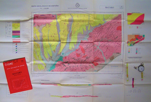 Mataro – sheet 393, Mapa Geologico de Espana, 1975