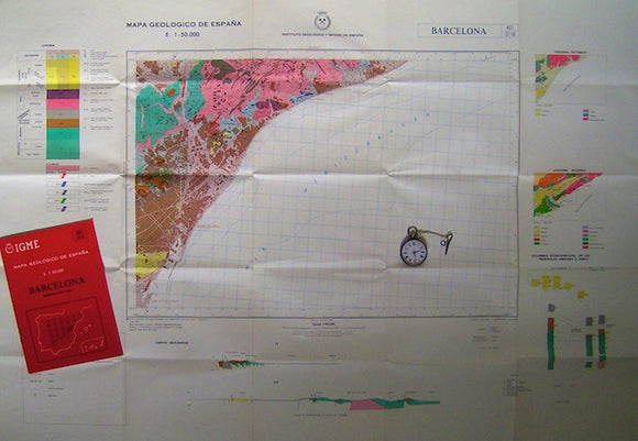 Barcelona – sheet 421, Mapa Geologico de Espana, 1978