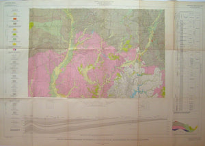 Geologic Map of the Indianapolis 1°x2° Quadrangle, Indiana and Illinois, Showing Bedrock and Unconsolidated Deposits, 1961