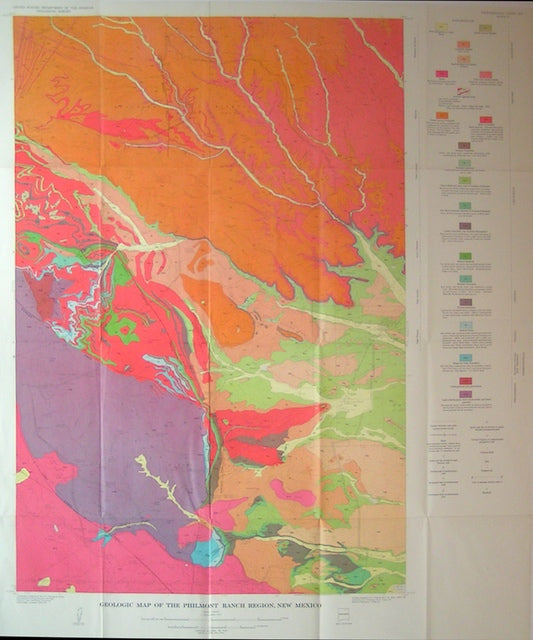 Geologic Map of the Philmont Ranch Region, 1964