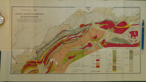 Wales North 1920. Geological Map of Arthog-Dolgelley District Merionethshire