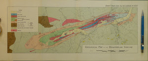 Wales North 1931. Geological Map of the Dolwyddelan Syncline, colour