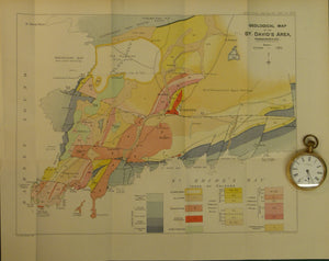 Wales South 1908. Geological Map of the St David’s Area, Pembrokeshire, colour