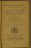 Lincolnshire, Water Supply of. By Whitaker, W. et al 1904, 1st edition. 229pp.