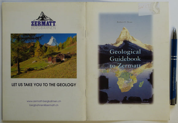 Sloan, Robert E (2002). Geological Guidebook to Zermatt. Zermatt: Association of the Alpine Museum of Zermatt, 63pp.