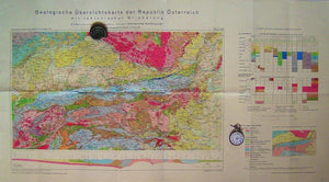 Geologische Ubersichtskarte der Republik Osterreich mit tektonischer Gliederung, 1964