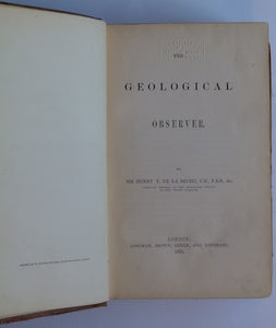 De la Beche (1851). The Geological Observer, Longmans