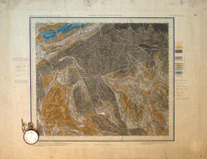 Sheet  89ne, Old Series 1". Lancashire: Blackburn NW of centre Rawtenstall at east edge, 1870, issued in 1937.