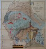 Map of the English Lakes and adjoining Country, Geologically Coloured, 1855