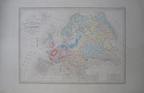 Carte Geologique d'Europe in Atlas de Geographie Universelle