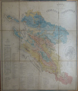 Carte du Departement de la Charente Inférieure,1870
