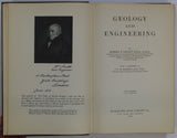 Leggett, R,F, (1939). Geology and Engineering. London: McGraw Hill. 650pp. 1st ed, 6th impression. . Hardcover,