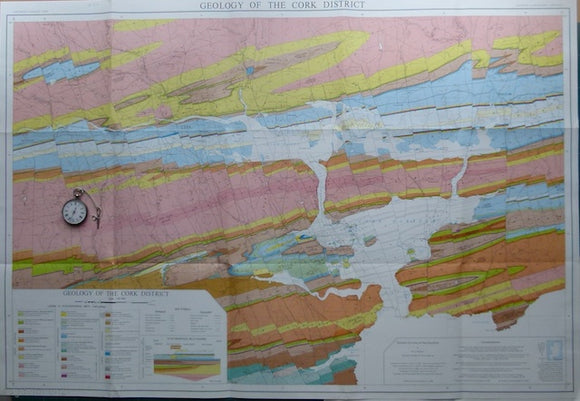 Geology of the Cork District,, 1988, by AJ MacCarthy. Scale 1:40,000. Colour print,
