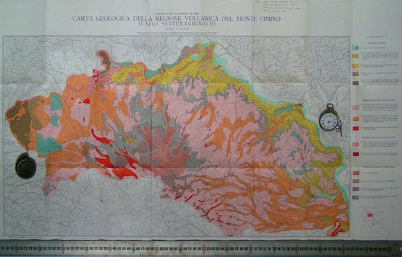 Mount Cimino - Carta Geologica della Regione Vulcanica del Monte Cimino (Lazio Settentrionale),1971