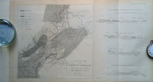 Geological Map of the Parish of Lesmahagow and part of the Adjacent District, 1860